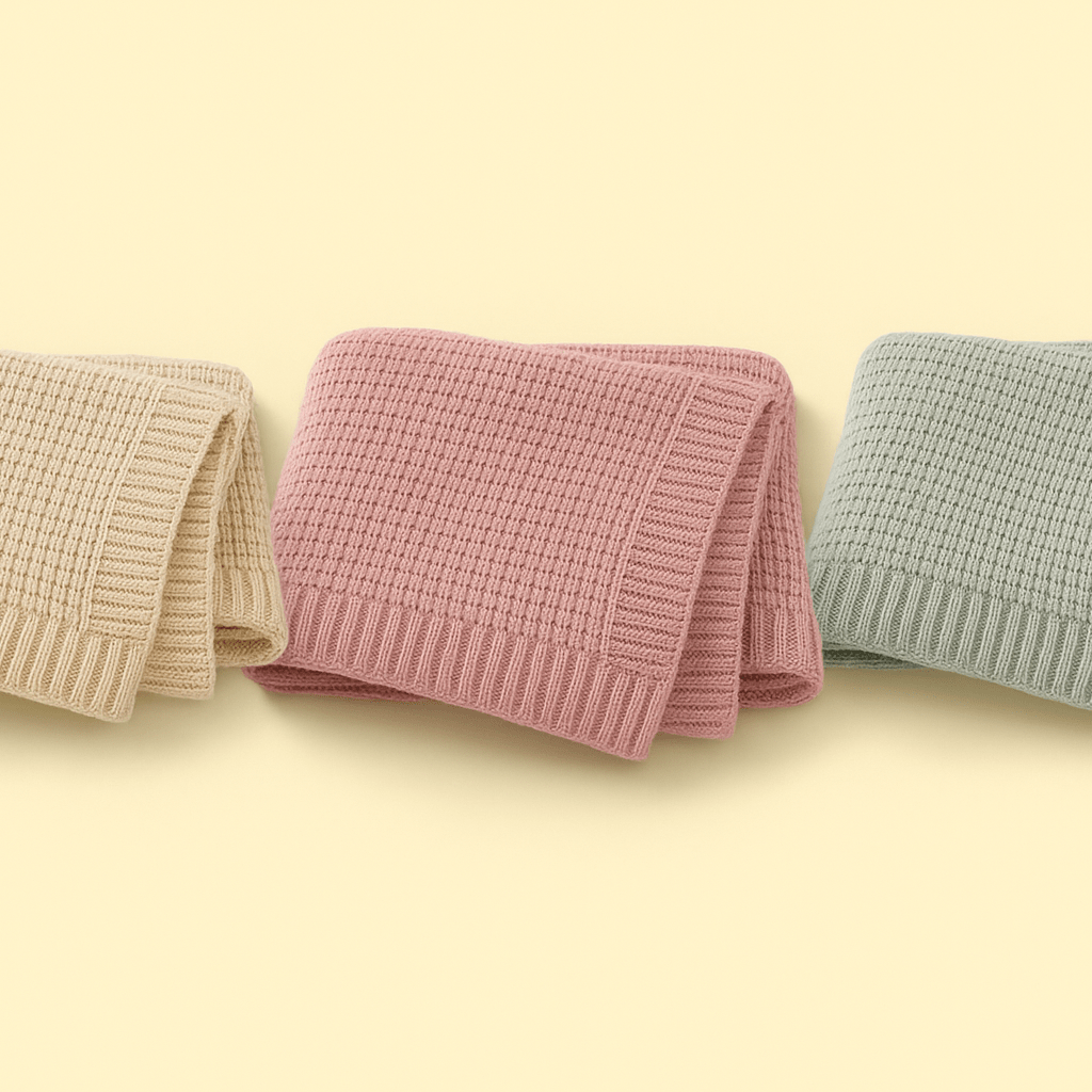 Baby Knit Blanket - Forgetmenot