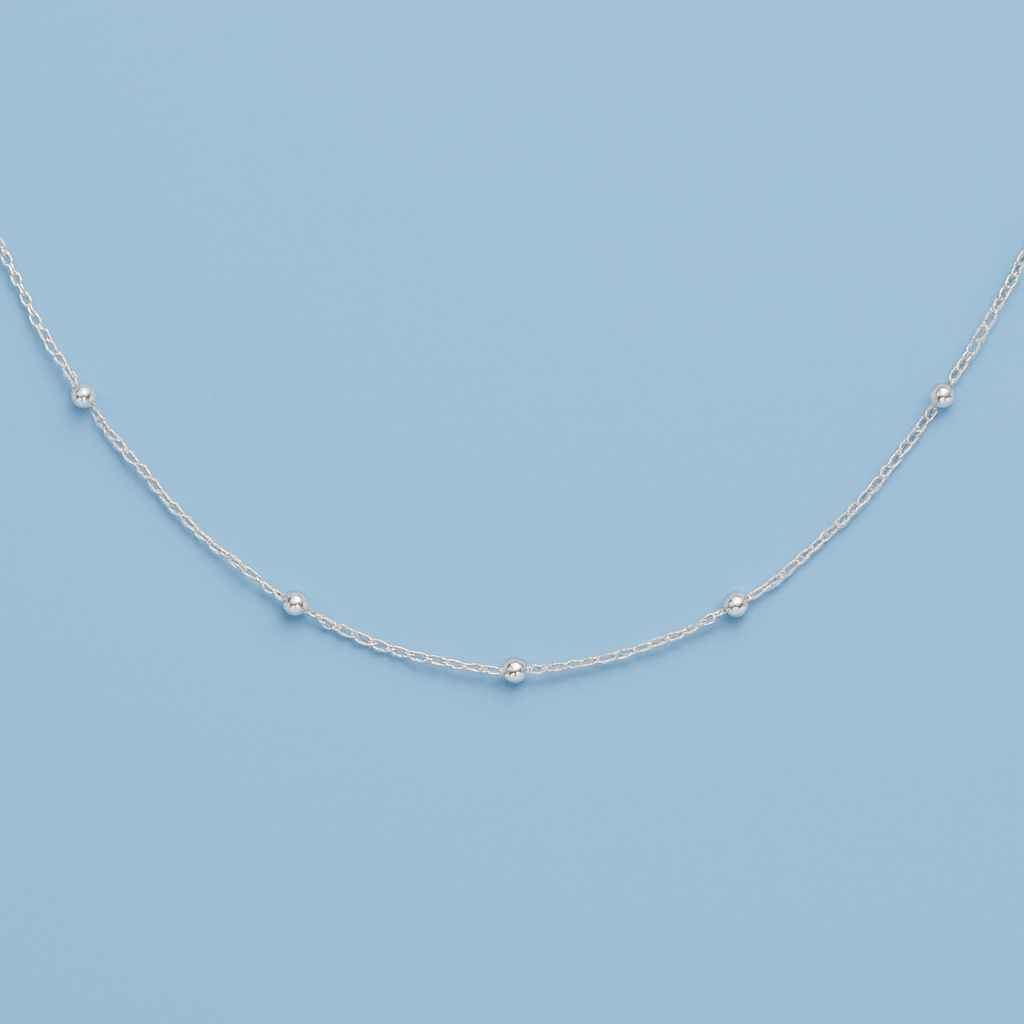 Bead Necklace - Forgetmenot