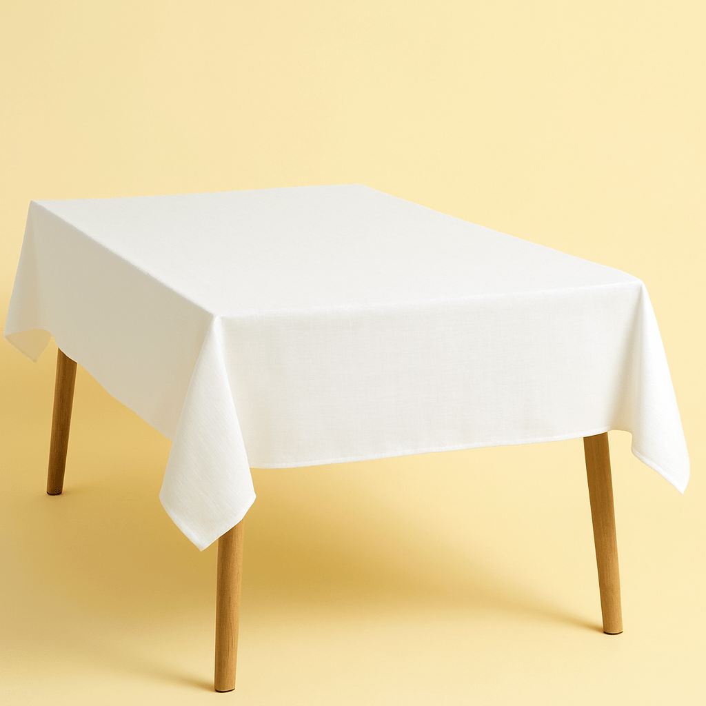 Classic White Tablecloth - Forgetmenot