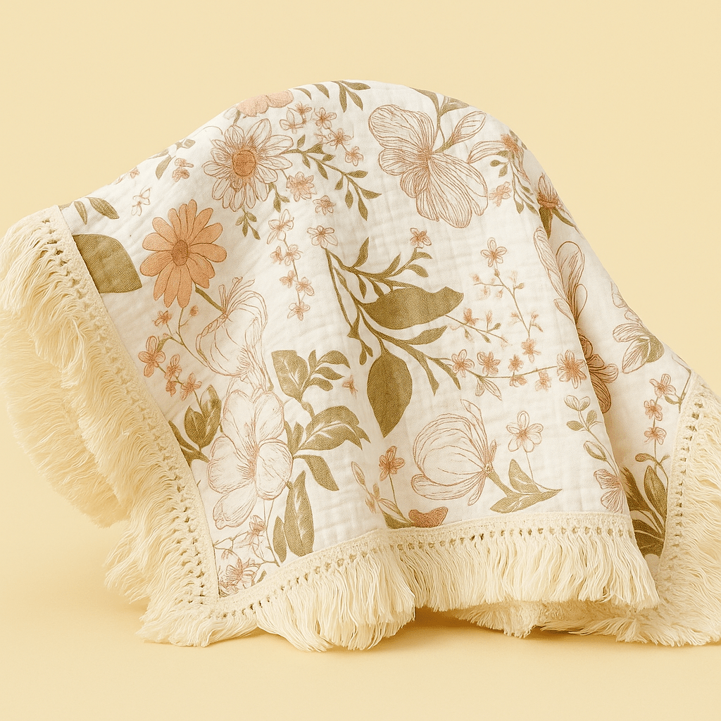 Floral Print Blanket - Forgetmenot
