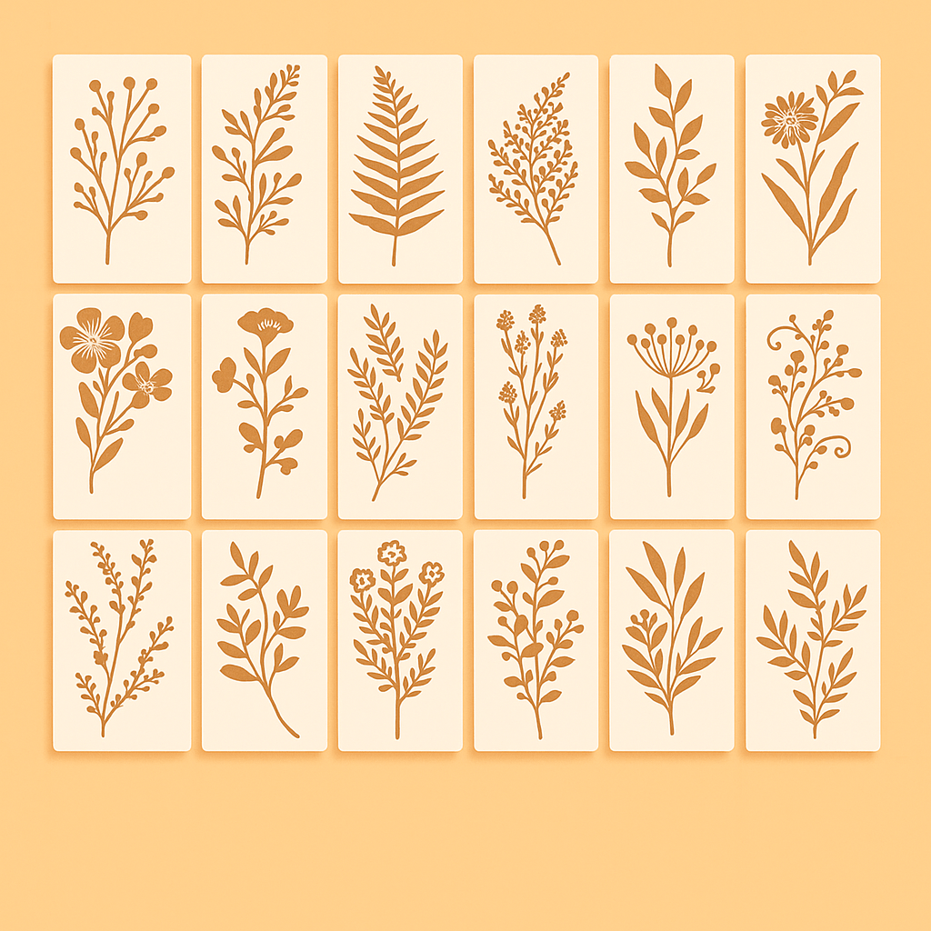 Floral Stencil Set - Forgetmenot