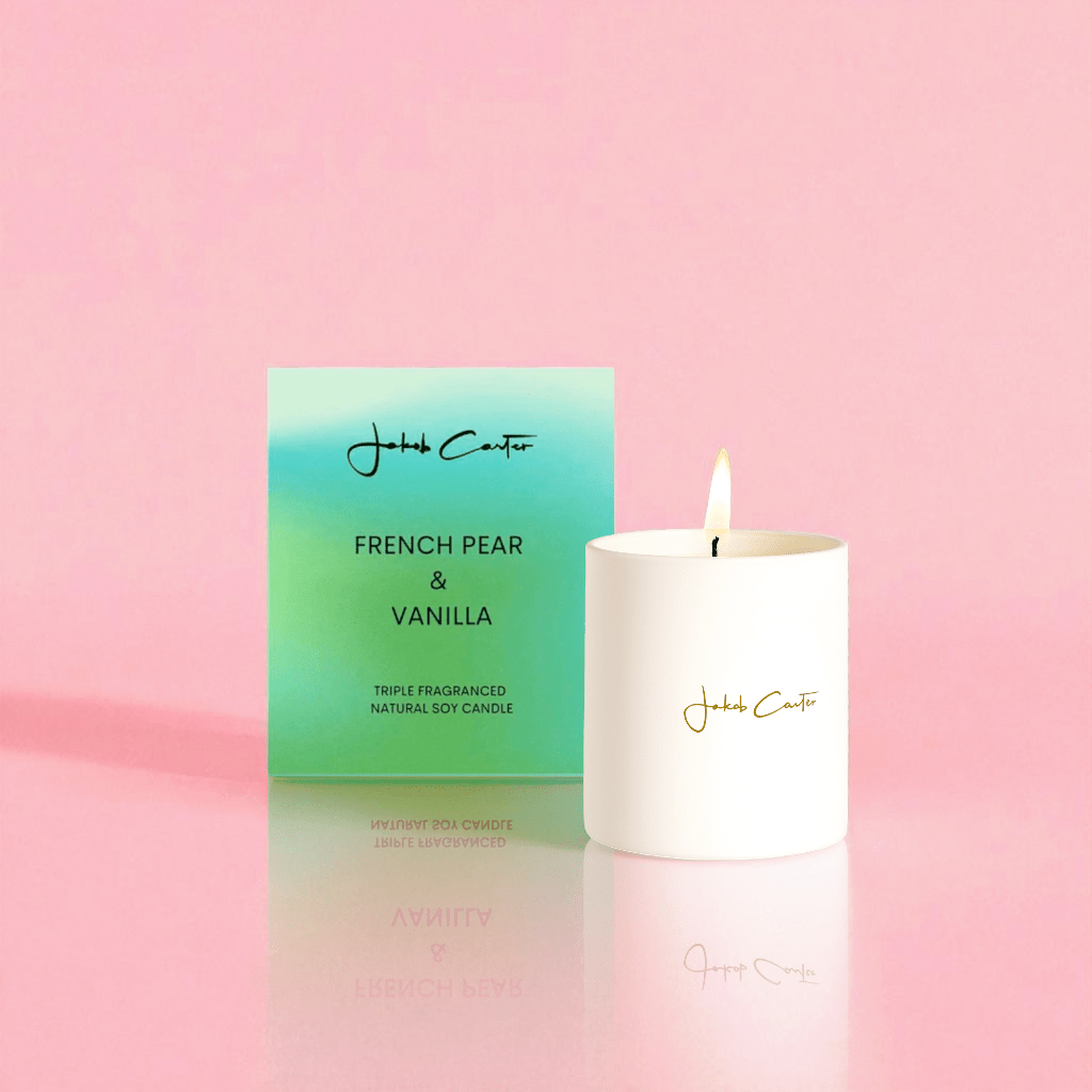 French Pear & Vanilla Soy Candle - Forgetmenot