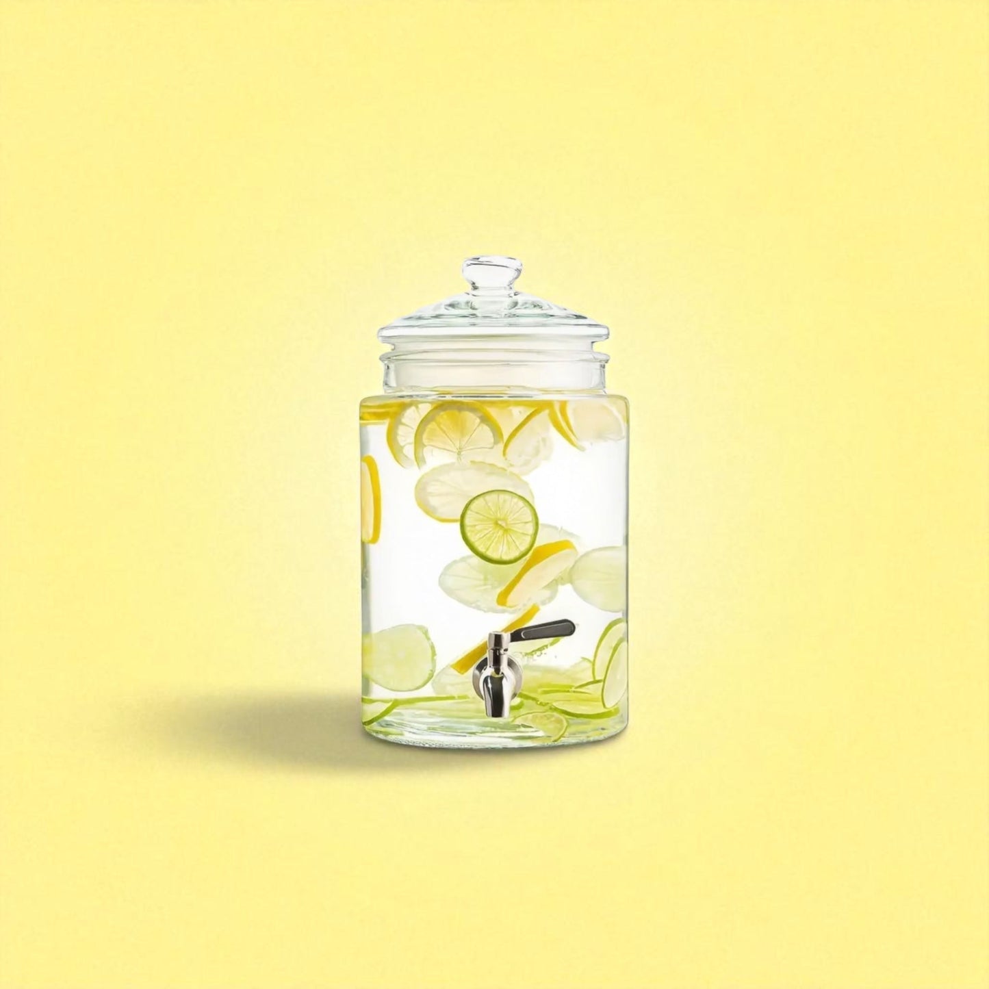 Glass Beverage Dispenser - Forgetmenot