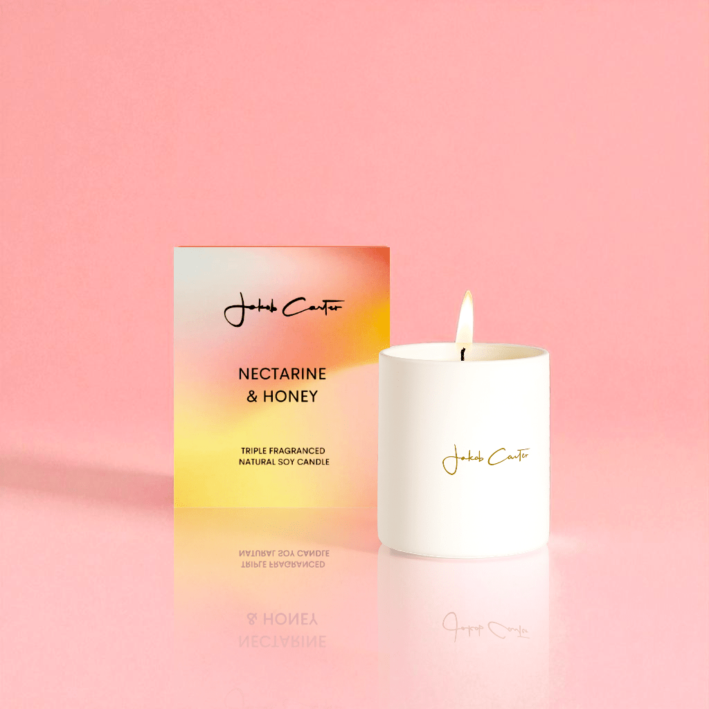 Nectarine & Honey Soy Candle - Forgetmenot