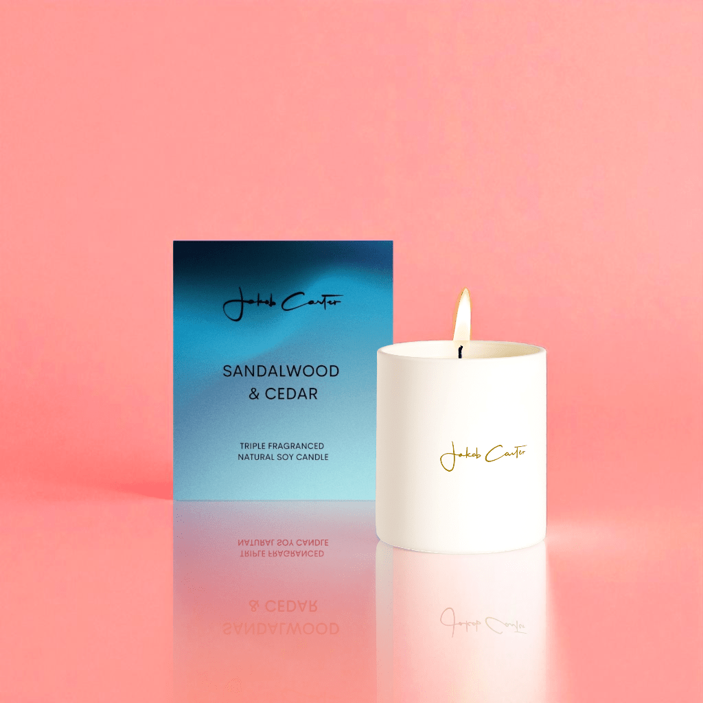 Sandalwood & Cedar Soy Candle - Forgetmenot