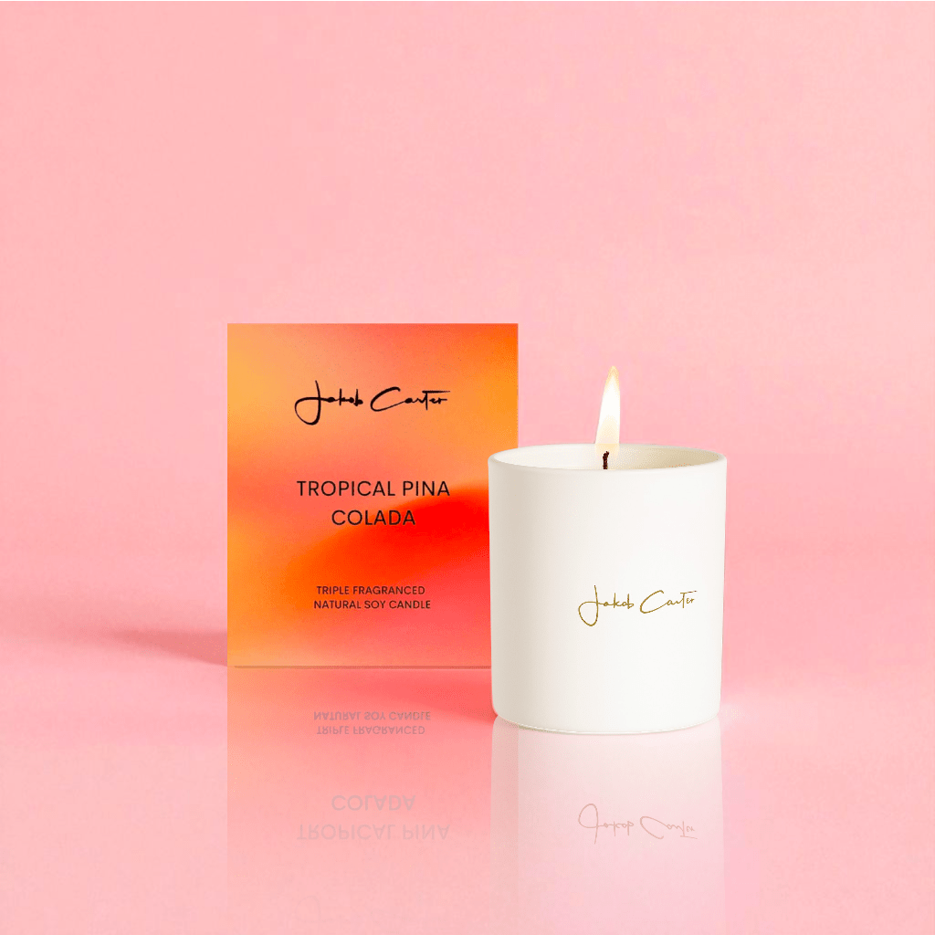 Tropical Pina Colada Soy Candle - Forgetmenot