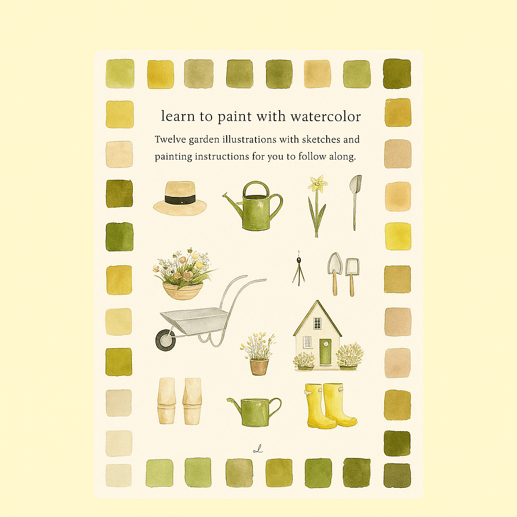 Watercolour Paint Book Kit - Forgetmenot