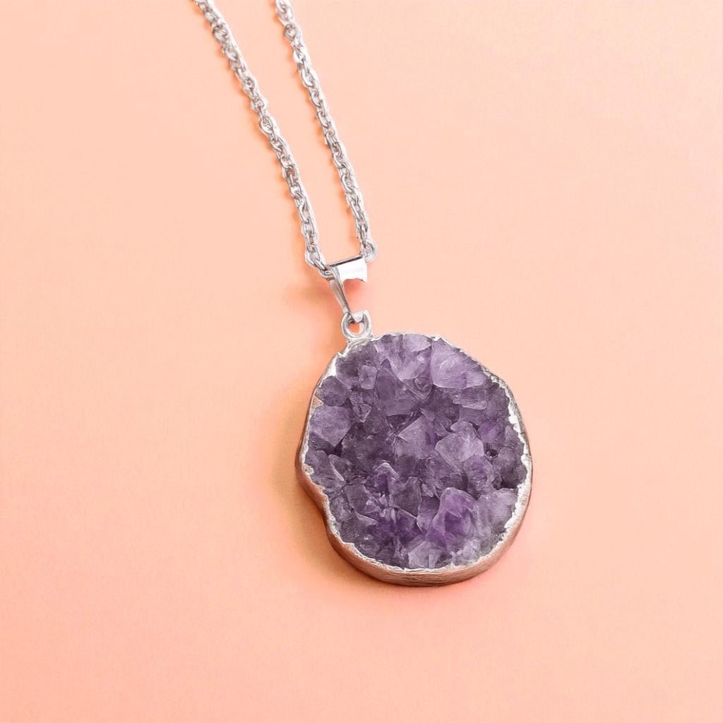 Amethyst Pendant - Forgetmenot
