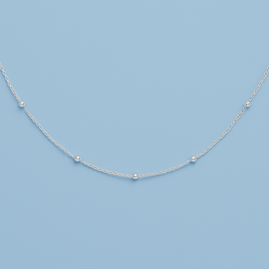 Bead Necklace - Forgetmenot