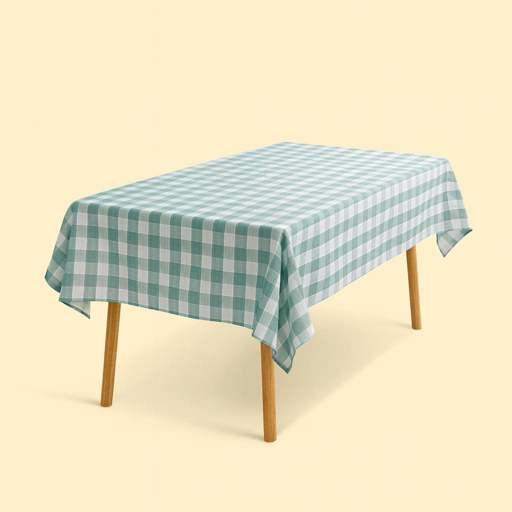 Classic Gingham Check Tablecloth - Forgetmenot