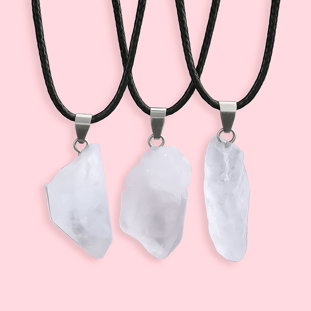 Clear Quarts Pendant - Forgetmenot