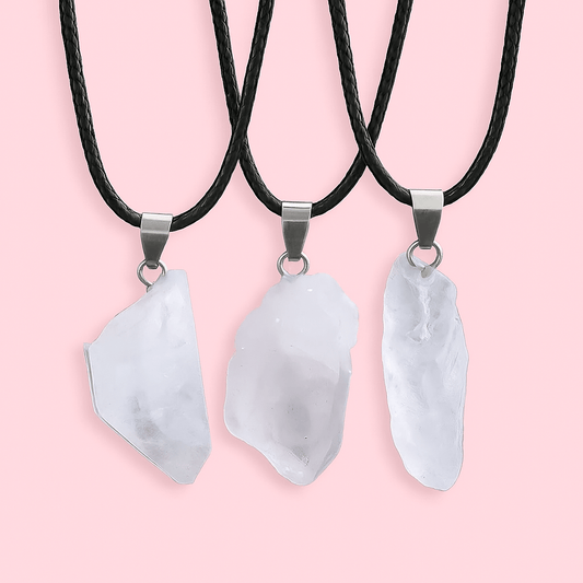Clear Quarts Pendant - Forgetmenot