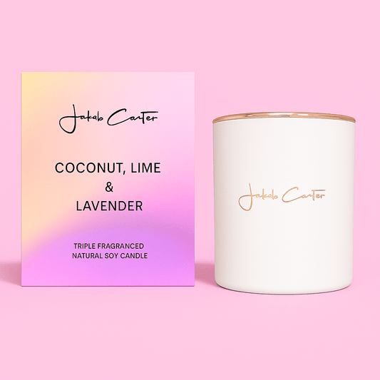 COCONUT LIME & LAVENDER SOY CANDLE - Forgetmenot