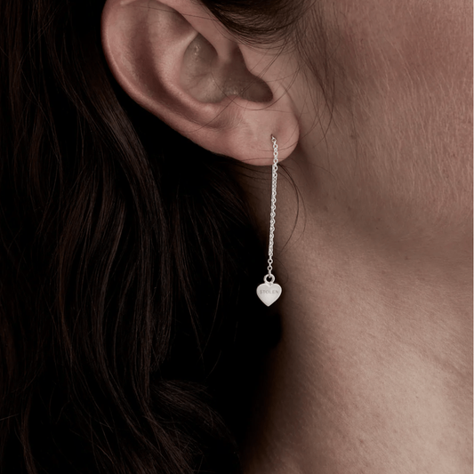 Falling Stolen Heart Earrings - Forgetmenot