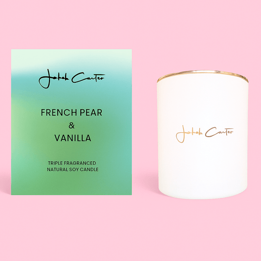 FRENCH PEAR & VANILLA SOY CANDLE - Forgetmenot