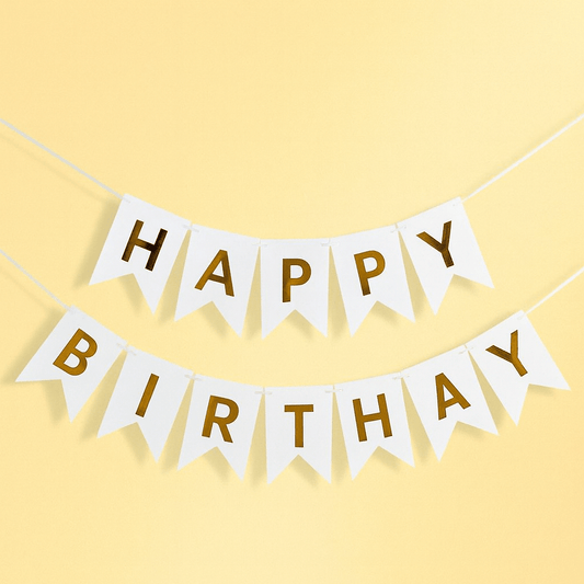 Happy Birthday Banner - Forgetmenot