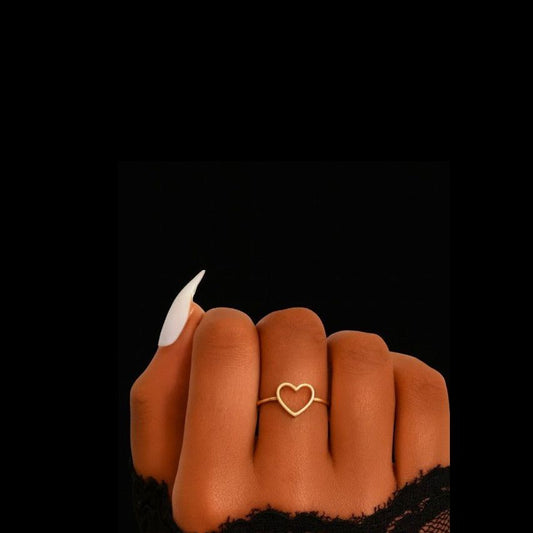 Hollow Heart Ring - Forgetmenot