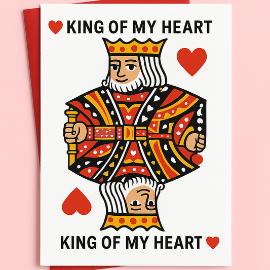 King Of Hearts Card - Forgetmenot