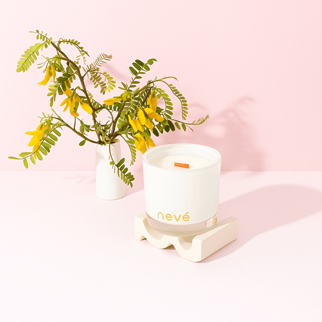 Kowhai Blossom + Lime Candle - Forgetmenot
