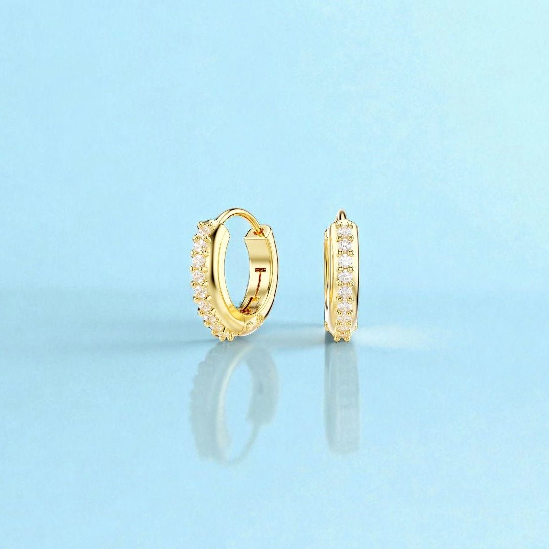 Matrix Hoop Earrings - Forgetmenot