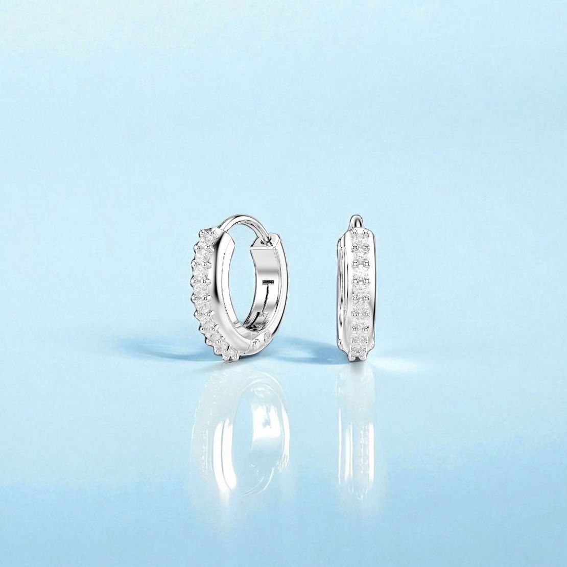 Matrix Hoop Earrings - Forgetmenot