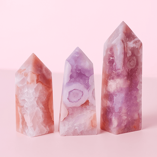 Pink Amethyst Crystal Tower - Forgetmenot