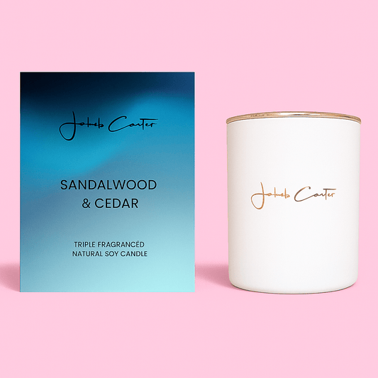 SANDALWOOD & CEDAR SOY CANDLE - Forgetmenot