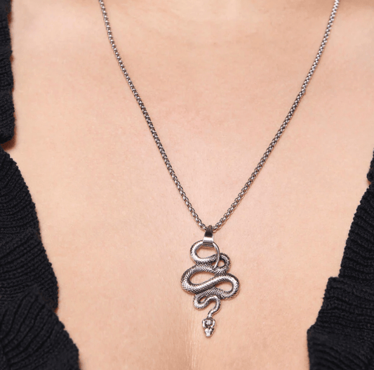 Steel Tongue Necklace - Forgetmenot