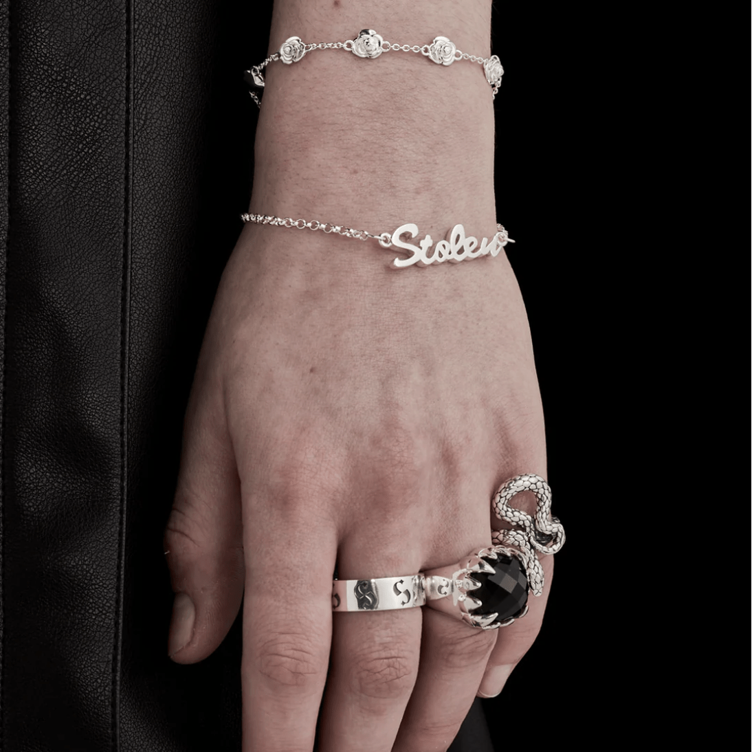 Stolen Script Bracelet - Forgetmenot