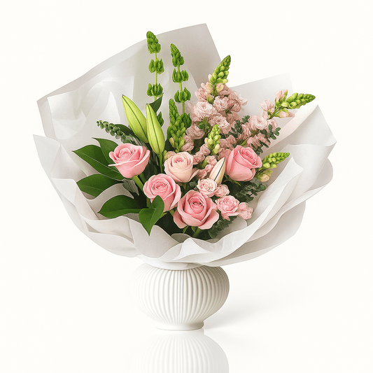 Sweet Blush Bouquet - Forgetmenot