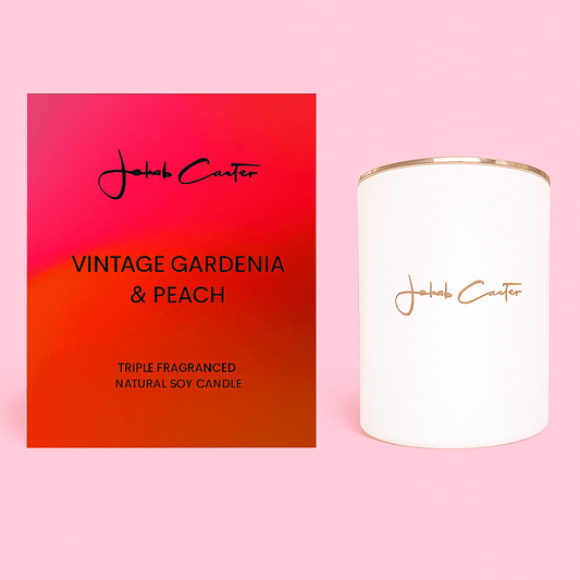 VINTAGE GARDENIA & PEACH SOY CANDLE - Forgetmenot