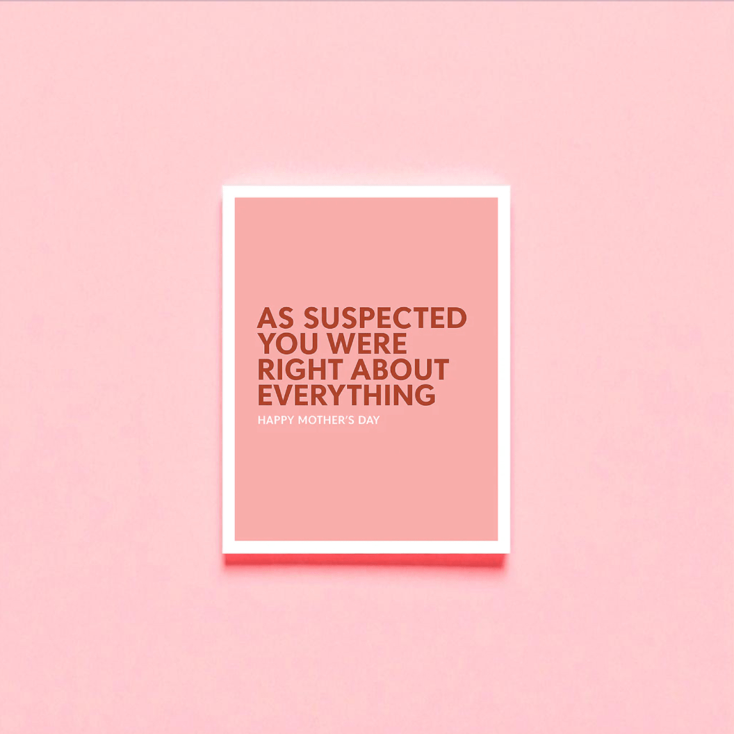Your Were Right Card - Forgetmenot